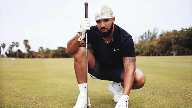 Drake jugando al Golf