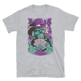 Camiseta "Skull Poker" de manga corta unisex