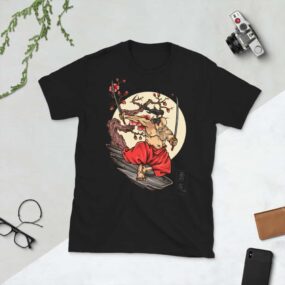 Camiseta "Samurai Hero Attack" manga corta unisex