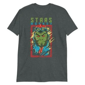 Camiseta "Stars Monkey" manga corta unisex