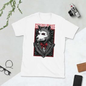 Camiseta "Psycho Beast" manga corta unisex