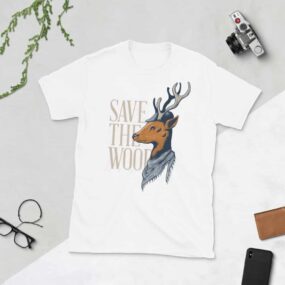 Camiseta "Save The Wood" manga corta unisex