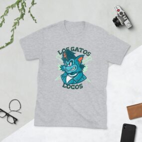 Camiseta "Los Gatos Locos" de manga corta unisex