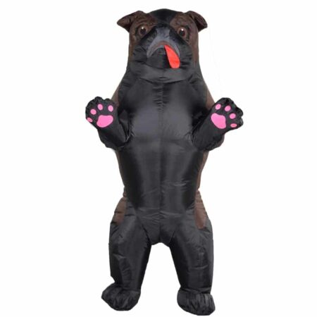 Disfraz de perro Pug inflable para adultos, traje de fiesta, disfraz de Halloween, Shar Pei 3