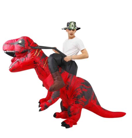 Disfraz inflable de dinosaurio para adultos, traje de fiesta de rol para caminar, mascota hinchable para Halloween, para hombre y mujer 4