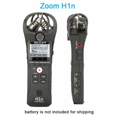 ZOOM-Micrófono estéreo H1N para Audio, vídeo, entrevista, DSLR, grabadora práctica, tarjeta de 16GB, BY-M1, Lavalier 5