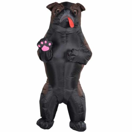 Disfraz de perro Pug inflable para adultos, traje de fiesta, disfraz de Halloween, Shar Pei 2