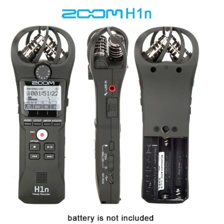 ZOOM-Micrófono estéreo H1N para Audio, vídeo, entrevista, DSLR, grabadora práctica, tarjeta de 16GB, BY-M1, Lavalier 3