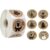 100-500 piezas, 6 diseños, 1 pulgada, etiquetas de sello con temática navideña, pegatinas para regalo DIY, paquete de hornear, sobre, decoración de papelería