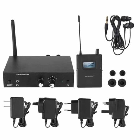 Sistema de Monitor inalámbrico estéreo para ANLEON S2 UHF, sistema de monitoreo intrauditivo Digital profesional de escenario con 2 receptores, 670-680MHZ 6