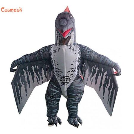 Cosmask-Disfraz inflable de dinosaurio t-rex para Halloween, traje de lujo, accesorios