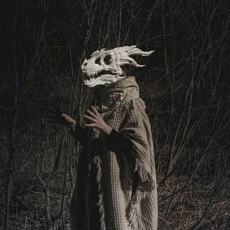 2021 nuevo Halloween dragón esqueleto máscara de látex mandíbula móvil Dino cubierta de la cabeza de dinosaurio sombrero disfraz Halloween máscara de fiesta Cosplay 2