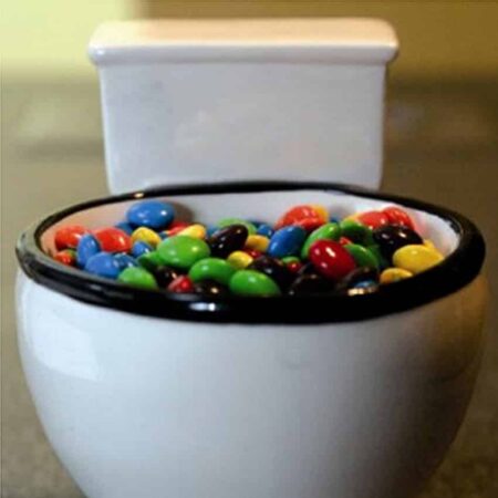 Taza de inodoro, divertida taza de té y café de cerámica de 280ml con forma de inodoro-perfecta para el hogar u oficina, gran regalo de taza 5