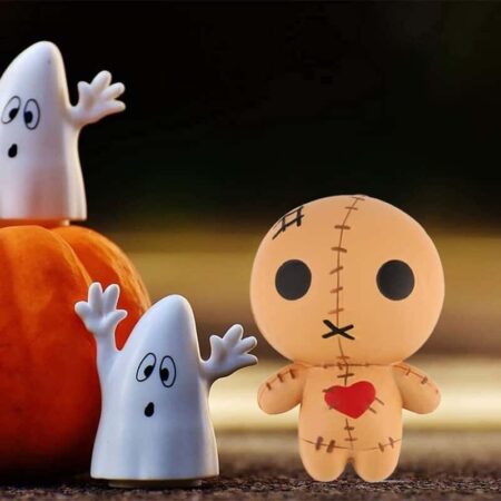 Muñecos fantasmas voladores de dibujos animados para niños, muñecos fantasmas de dibujos animados, antiestrés, suave, para Halloween 6