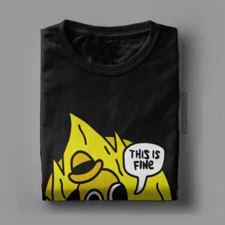 Camiseta This is fine 3