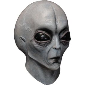 Máscara de casco de Alien, Cosplay de Horror, divertido, de látex, tocado completo, máscaras de Horror, disfraz de Halloween, Área 51