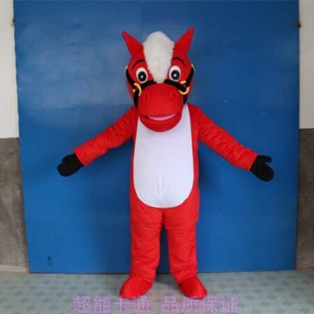 Disfraz de Mascota de caballo profesional Unisex para adulto, disfraz de personaje de dibujos animados, disfraz de carnaval, novedad 4
