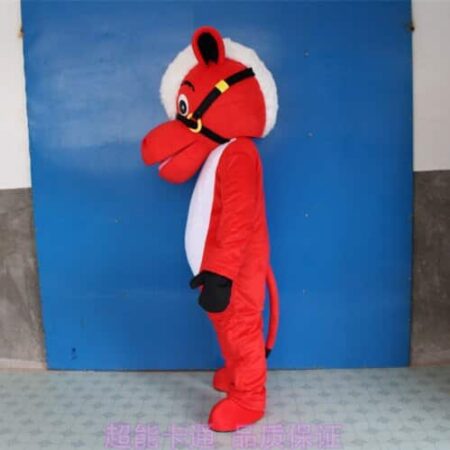 Disfraz de Mascota de caballo profesional Unisex para adulto, disfraz de personaje de dibujos animados, disfraz de carnaval, novedad 5