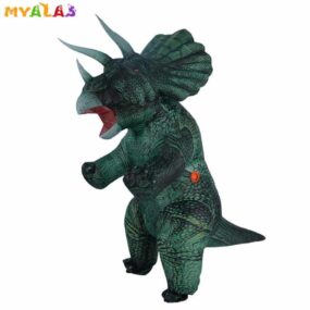 Triceratops-disfraces inflables de dinosaurio para Halloween, traje de lujo de cuerpo completo para adultos, ropa para máscaras de Navidad