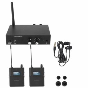 Sistema de Monitor inalámbrico estéreo para ANLEON S2 UHF, sistema de monitoreo intrauditivo Digital profesional de escenario con 2 receptores, 670-680MHZ