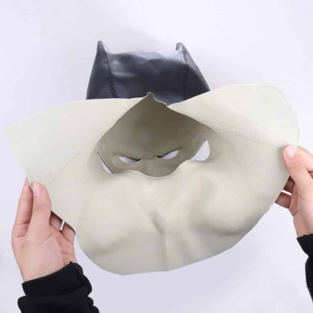 The Bat-Máscaras de látex para Cosplay, accesorios de disfraz para fiesta de Halloween, carnaval, mascarada 5