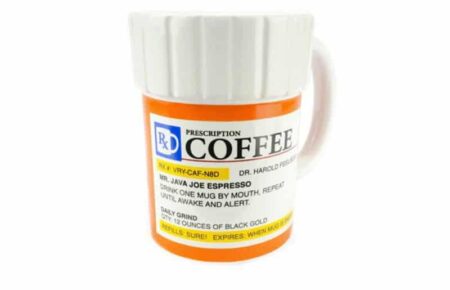 Taza de café con prescripción, botella de píldora, taza de café con cafetin, Farmacia Rx, tazas de café de cerámica creativas y taza 4