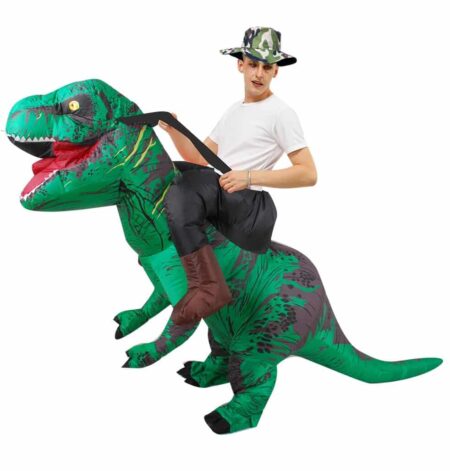 Disfraz inflable de dinosaurio para adultos, traje de fiesta de rol para caminar, mascota hinchable para Halloween, para hombre y mujer 6