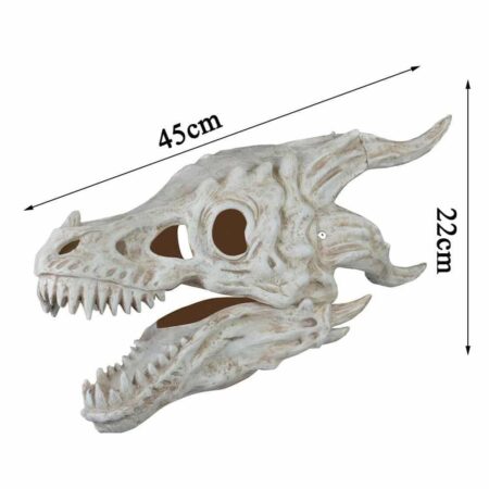 2021 nuevo Halloween dragón esqueleto máscara de látex mandíbula móvil Dino cubierta de la cabeza de dinosaurio sombrero disfraz Halloween máscara de fiesta Cosplay 6