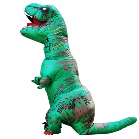 Disfraz Inflable en Forma de Dinosaurio T-Rex para Niños y Adultos, Traje Cosplay de Figura Anime para Fiestas de Halloween, para Hombres, Mujeres, Niños, Niñas y Mascotas 3