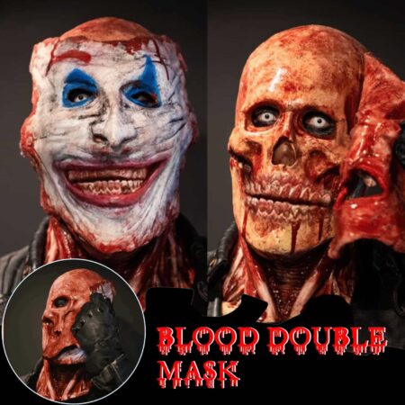 Maldito de doble-capa arrancó la máscara de cráneo máscara de látex de Halloween de miedo máscaras para fiestas de disfraces mascaras de halloween 2021 маска 2022 5