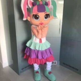 Muñeca profesional de espuma delux, disfraz de unicornio para niña, disfraz de Mascota, novedad, envío gratis