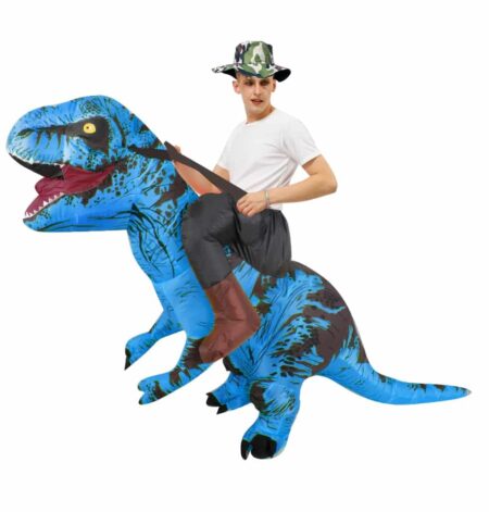 Disfraz inflable de dinosaurio para adultos, traje de fiesta de rol para caminar, mascota hinchable para Halloween, para hombre y mujer