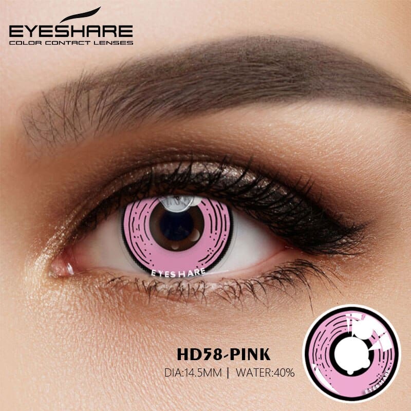 lentillas de color rosa