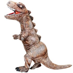 Disfraz inflable de dinosaurio T Rex para adultos, traje de Cosplay para fiesta de Anime, utilería para juegos de rol, novedad