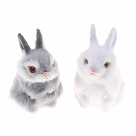 1 Uds Mini simulación de juguete de bolsillo lindo animal artificial pequeño conejo de peluche de juguete con un marco juguetes de los niños decoración regalo de cumpleaños 2