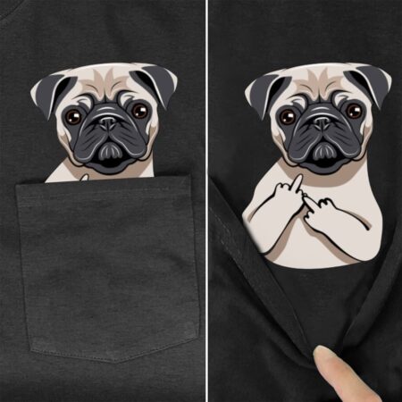 CLOOCL divertido camiseta de moda de verano de marca de bolsillo perro camiseta de los hombres para las mujeres camisas camisetas de Hip Hop divertido camisetas de algodón