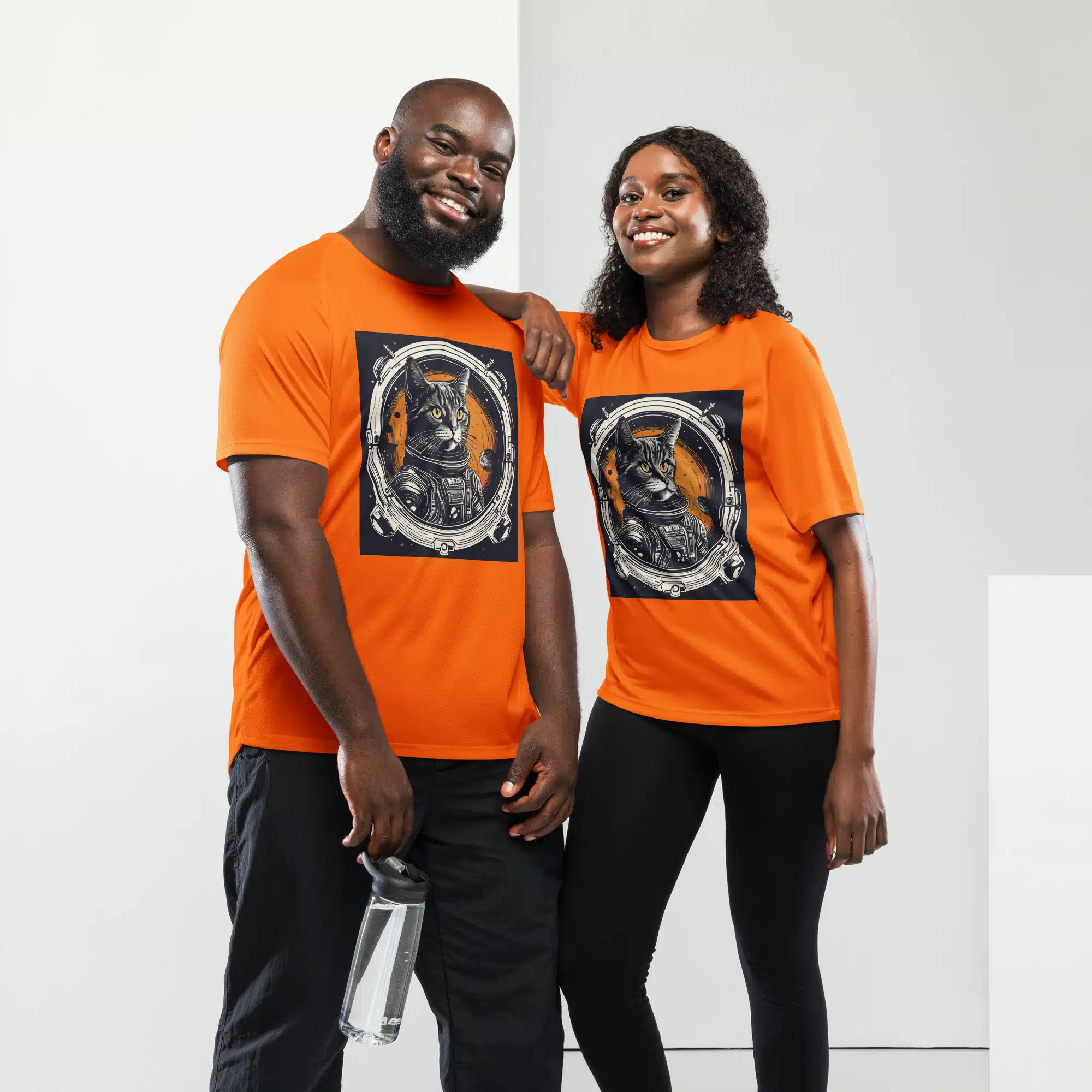 Camiseta Gatito Astronauta: Estilo Único y Comodidad Transpirable - Imagen 5