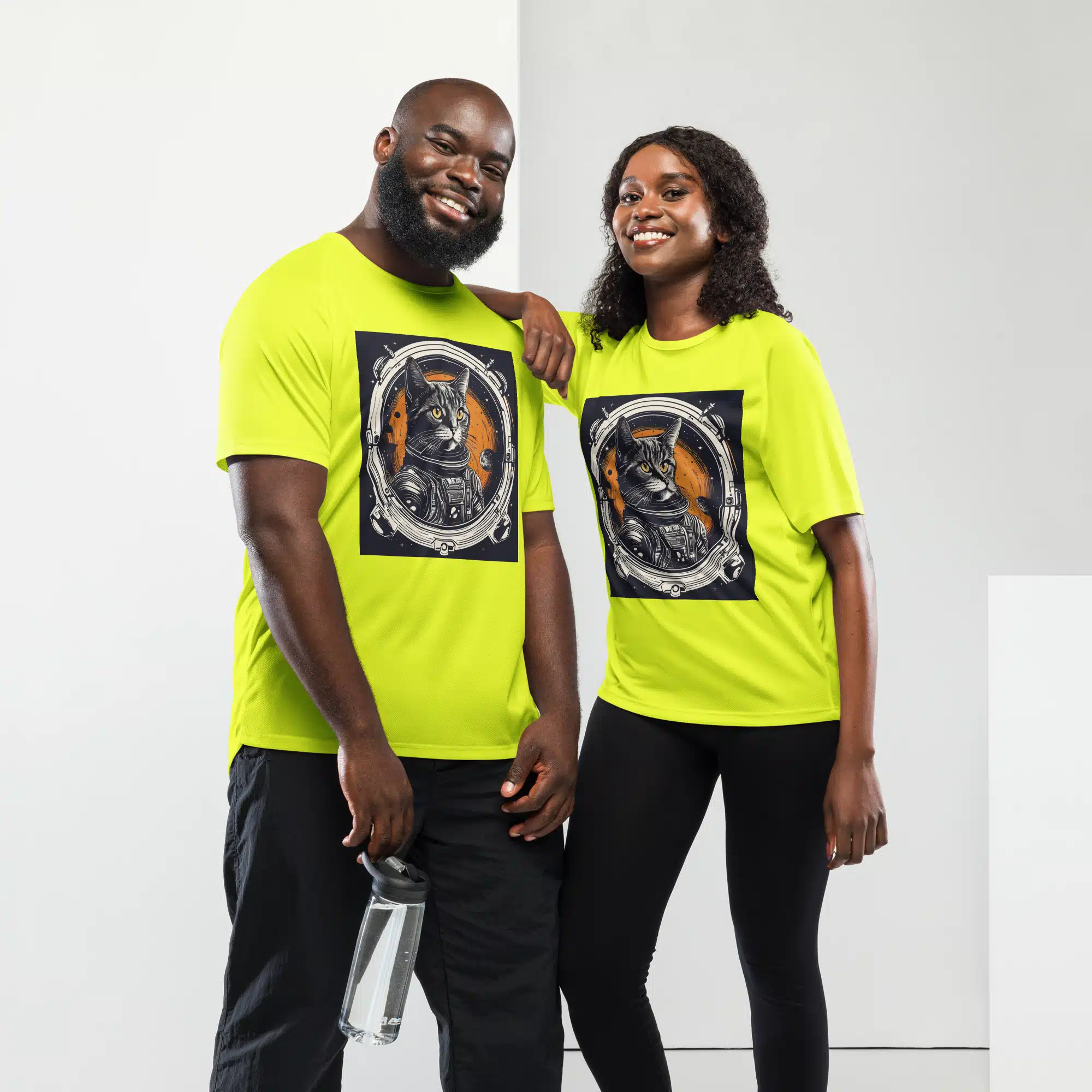 Camiseta Gatito Astronauta: Estilo Único y Comodidad Transpirable - Imagen 6