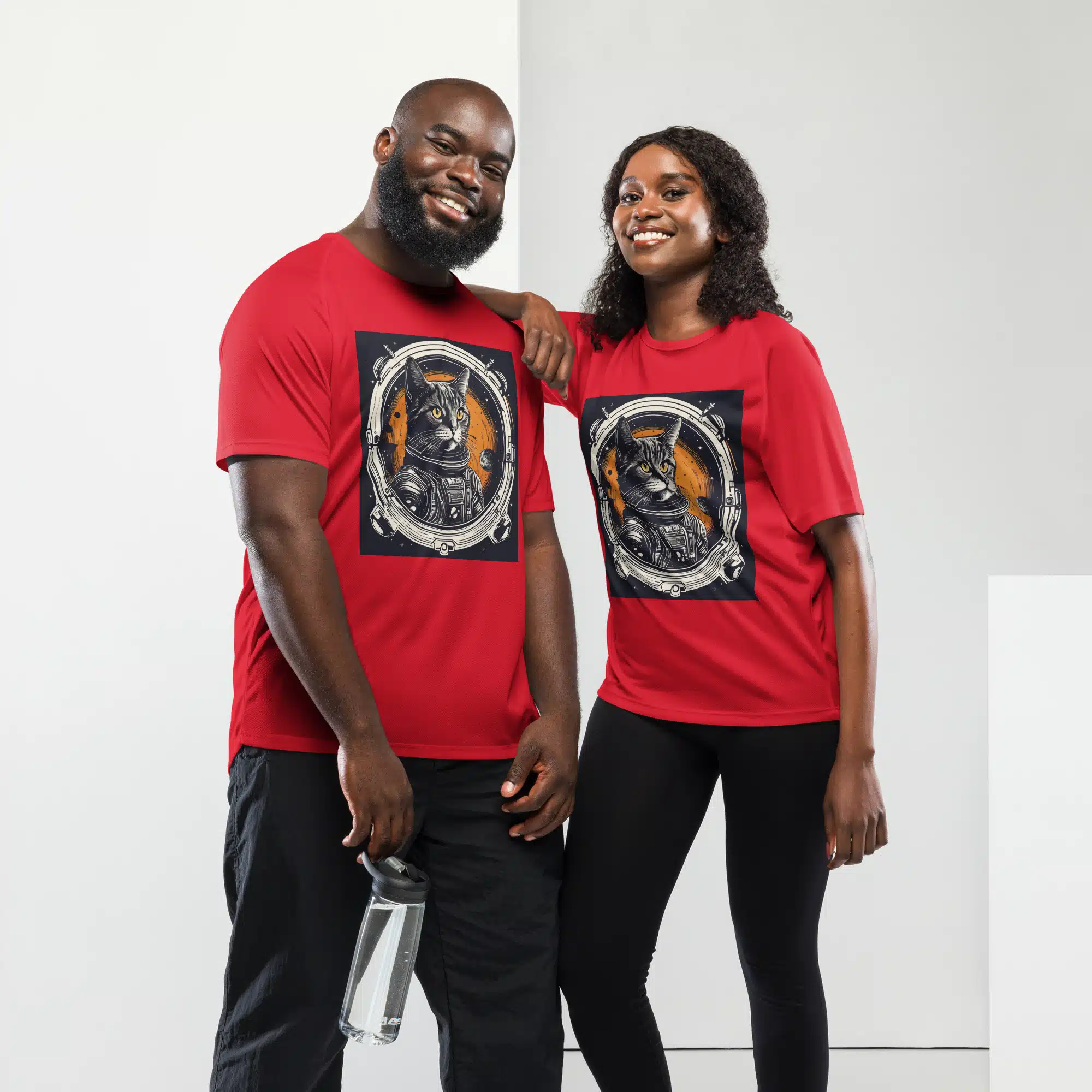Camiseta Gatito Astronauta: Estilo Único y Comodidad Transpirable - Imagen 3