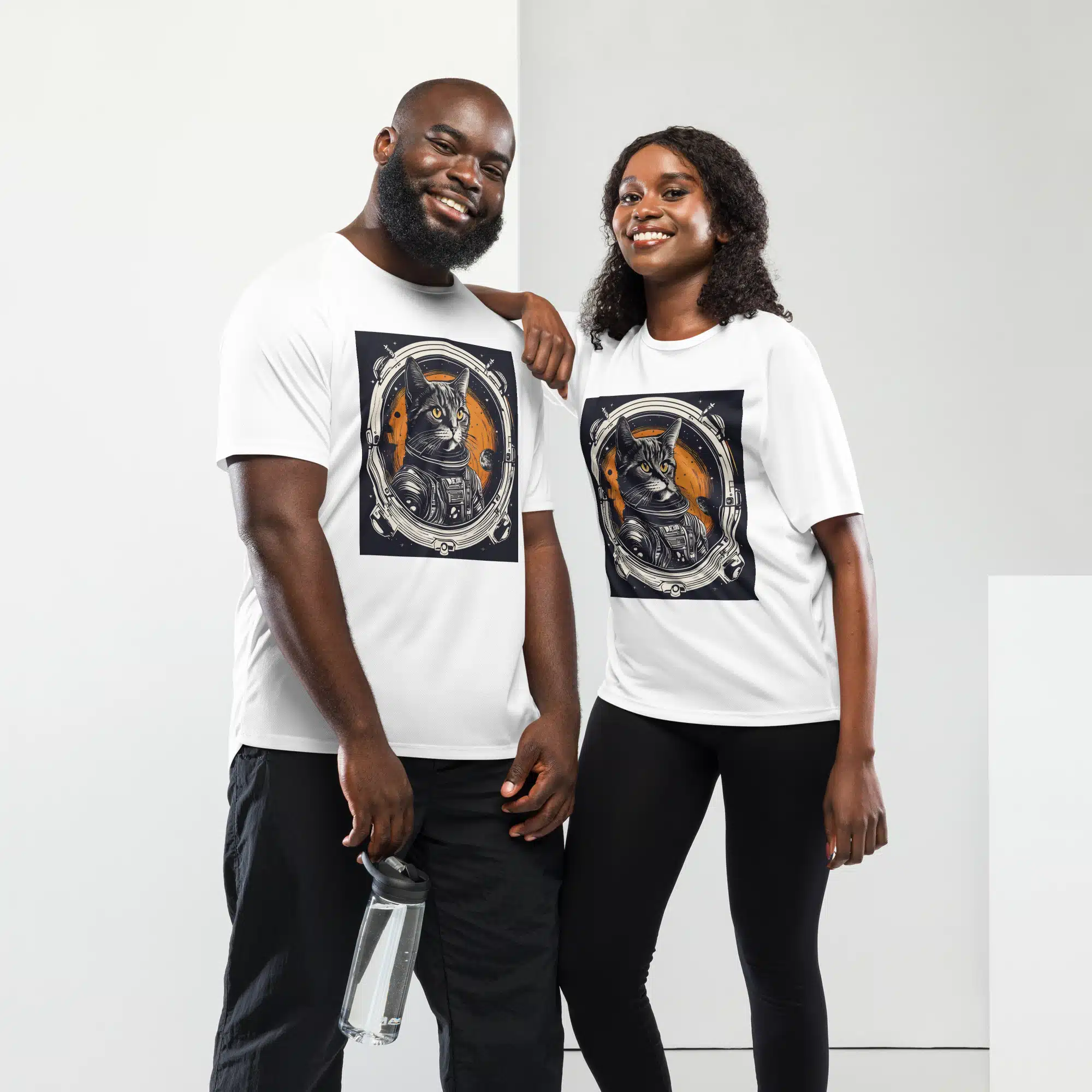Camiseta Gatito Astronauta: Estilo Único y Comodidad Transpirable - Imagen 7